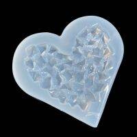 Love GEM diamonds ช็อกโกแลตงานแต่งงานเค้กตกแต่งเครื่องมือ DIY Heart Shape baking Candy Clay fondant ซิลิโคน moulds