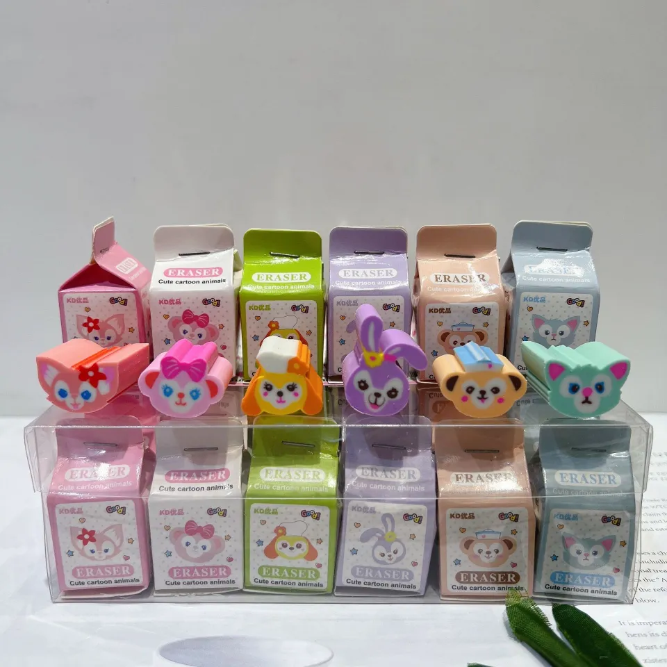 Anime Sanrio Hello Kitty My Melody Rubber Eraser Cartoon Student Stationery  Erasers School Office Supplies Wholesale Kids Gift