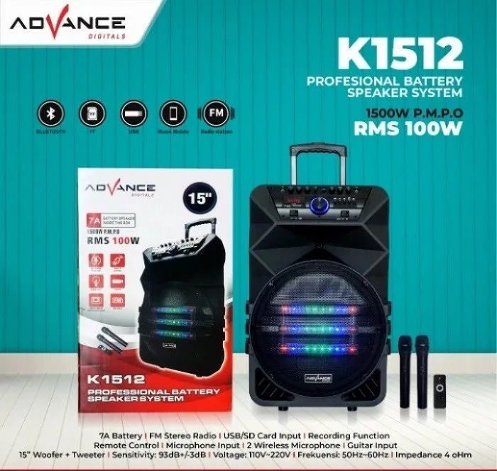 Speaker portable advance 15 inch Clearance