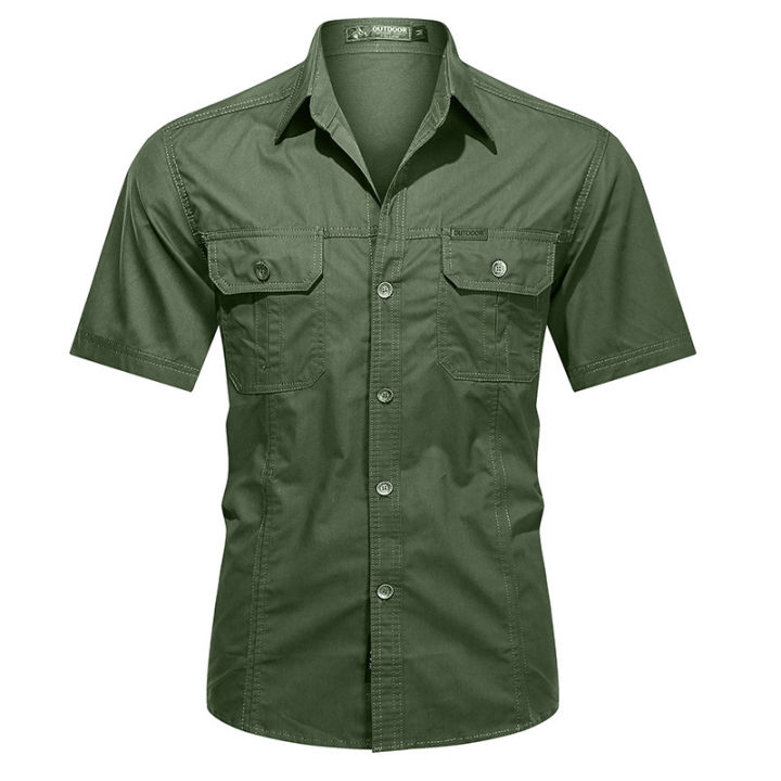 แบรนด์โทชิเนะกางเกงคาร์โก้บุรุษเสื้อ95-ฝ้าย-safari-แขนสั้นเสื้อตัวอักษร-patch-กองทัพ-camisa-เสื้อผ้าไซส์พิเศษแนวสตรีตแวร์