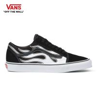 VANS รองเท้า Old Skool - (Flame) Black/White [VN0A38G1K68]