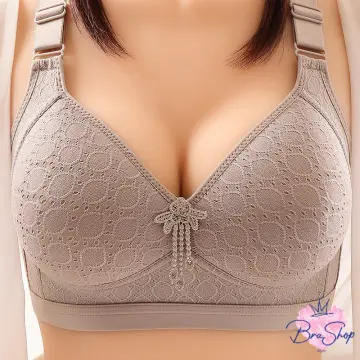 Xiushiren Plus Size Trim Lace Bras For Women Embroidered D Cup Underwear  Non-padded Full Cup Lingerie 38D 40D 42D 44D 46D 48D