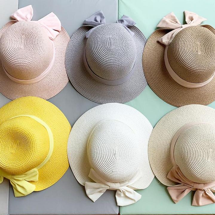 หมวกสานผู้หญิง-หมวกปีกกว้าง-หมวกกันแดด-หมวกพกพา-หมวกพับเก็บได้-หมวกผู้หญิง-หมวกแฟชั่นสตรี-หมวกเที่ยวทะเล-หมวกสาน-หมวกปานามาสานปีกกว้าง-หมวกชายทะเล-หมวกปีกกว้างตกแต่งโบว์-หมวกสานญี่ปุ่น-หมวกสานเกาหลี