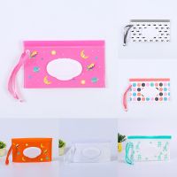 1Pc Eco-friendly Portable Wet Wipe Bag Cleaning Wipes Case Cartoon Pattern EVA Wipes Container Reusable