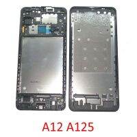 กรอบแผงหน้าจอสำหรับ Samsung A12 A125f A125m A125ใหม่อะไหล่ส่วนขอบตัวถังกลาง Lcd