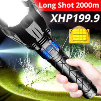 00LM XHP199.9 Most Powerful Flashlight Rechargeable LED Torch Light XHP360-36 core High Lumens Flashlights Tactical Lantern