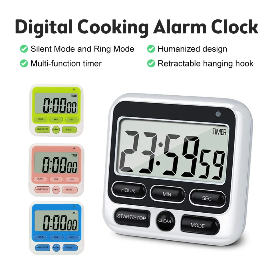 Digital Timer With Loud Alarm Large Screen Mute ON/Off Switch