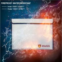 Fireproof Document Bag Liquid silicone Coated Fire Resistant Money File Storage