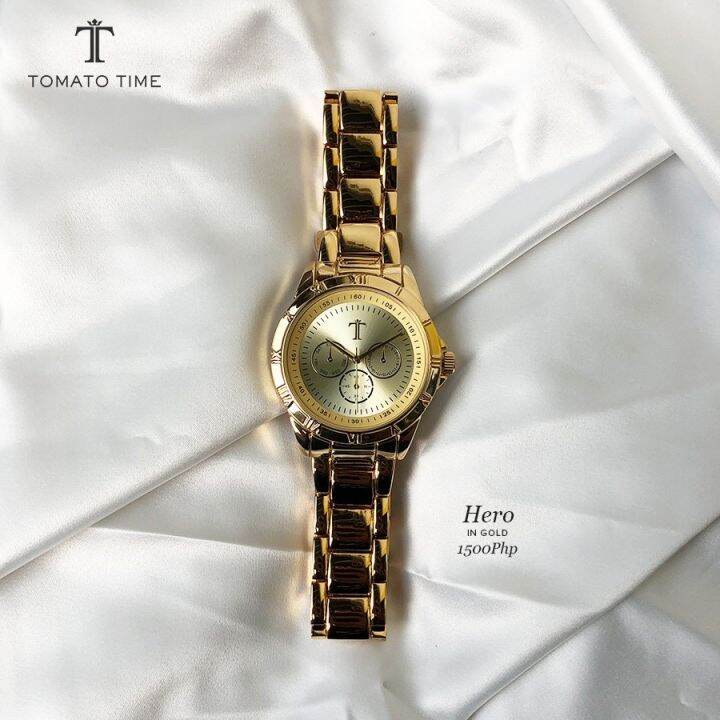 Tomato Time Watch HIRO GOLD MENS WATCH Lazada PH