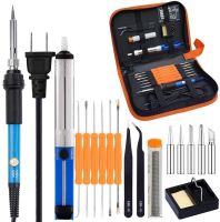 Cautin Full Set 60W 220V Soldering Iron Kit with Adjustable Temperature Welding Irons Soldering Electronic Repair Tools