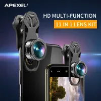 กล้องโทรศัพท์ HD DG11 APEXEL อเนกประสงค์ราคาโรงงานสำหรับถ่ายภาพกระจกสิบเอ็ด-In-One สำหรับโทรศัพท์มือถือ