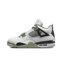 【พร้อมส่งของแท้?/ รุ่นนี่ใส่ตรงไซส NIKE Air Jordan 4 “Oil Green แฟชั่น รองเท้ากีฬา（สินค้าพร้อมกล่อง อุปกรณ์ครบ จัดส่งฟรี）