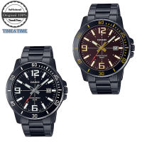 Time&amp;Time CASIO Standard นาฬิกาข้อมือ รุ่น MTP-VD01B, MTP-VD01B-1BVUDF(หน้าดำ), MTP-VD01B-5BVUDF(หน้าน้ำตาล) ของแท้ประกันศูนย์ CMG