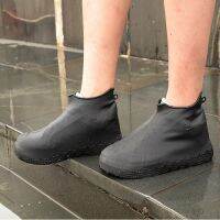 Unisex Silicone Shoe Covers Solid Color Rain Waterproof Reusable Stretchable Shoes Socks Protector Rain Boots