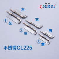 CL225-1-2-3 บานพับประตูตู้สแตนเลสเชื่อมแบบแบน กล่องกระจายตู้บานพับสลักสปริง