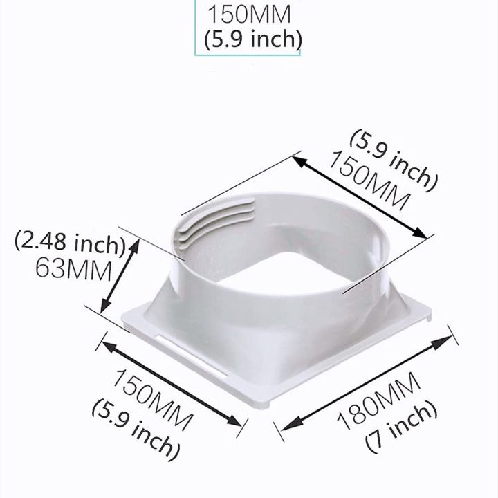 เครื่องปรับอากาศแบบพกพาท่อไอเสีย-coupler-window-adapter-ac-unit-tube-connector-parts-amp-accessories-square-to-round