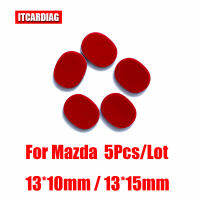 5ชิ้น15*13มิลลิเมตร13*10มิลลิเมตรเปลือกกุญแจรถสติ๊กเกอร์โลโก้สำหรับมาสด้าสัญลักษณ์ตราสแควร์อลูมิเนียม DIY โลหะรถยนต์โลโก้สีดำสีขาว