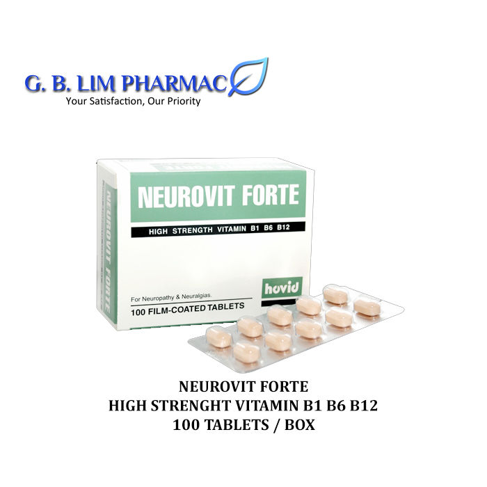 HOVID NEUROVIT FORTE 100 TABLETS PER BOX (EXP: 31-MAR-2025 ) | Lazada