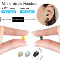 ▧☏✒ Mini Invisible Headset Bluetooth 5.3 In-ear Earphones TWS Wireless Headphones ENC Noise Reduction HiFi Earbuds With Microphone