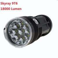 คุ้มสุด ๆ Skyray 9t6 Flashlight 18000 Lumen Set ไฟฉายสกายเรย์ 9หลอด ความแรงสูง สปอทไล้ท์ 18000 ลูเม็น ระยะส่องสว่างใกลเป็นร้อยเมตร ราคาคุ้มค่าที่สุด ไฟฉาย แรง สูง ไฟฉาย คาด หัว ไฟฉาย led ไฟฉาย แบบ ชาร์จ ได้