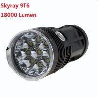 Pro +++ Skyray 9t6 Flashlight 18000 Lumen Set ไฟฉายสกายเรย์ 9หลอด ความแรงสูง สปอทไล้ท์ 18000 ลูเม็น ระยะส่องสว่างใกลเป็นร้อยเมตร ราคาดี ไฟฉาย แรง สูง ไฟฉาย คาด หัว ไฟฉาย led ไฟฉาย แบบ ชาร์จ ได้