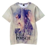 3d KinnPorsche The Series summer T-shirt short-sleeved bl tailand drama Women men cool Fashion Tee