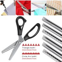 hot！【DT】 Pinking Shears Fabric Sewing Scissors Crafts Dressmaking Zag Cutter Accessories Tools