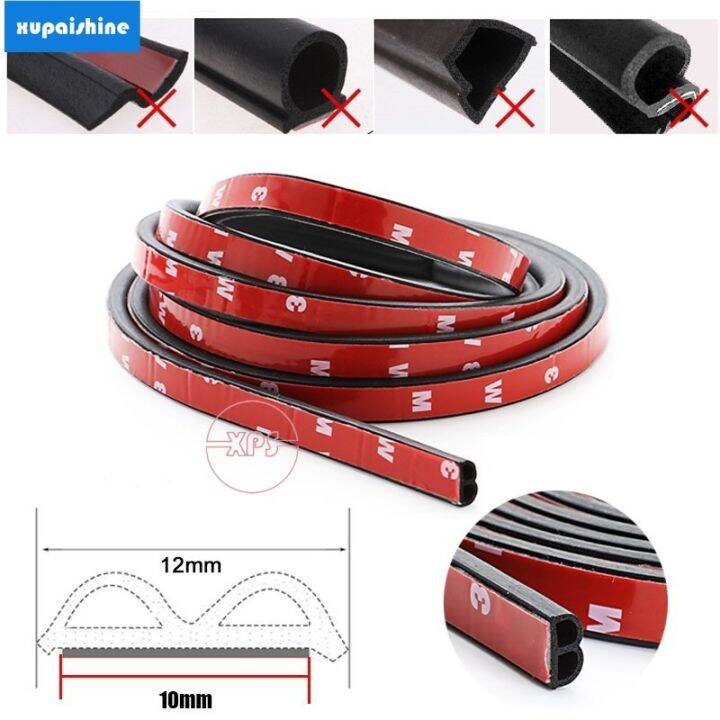 【XPS】【5 Meter Type B】 Car Silence Rubber Seal Strip Shape Soundproof ...