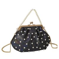 Elegant Pearl Handle Handbag For Women 2023 New Party Evening Bag Wedding Party Clutch Bag Fashion Lady Crossbody Bag