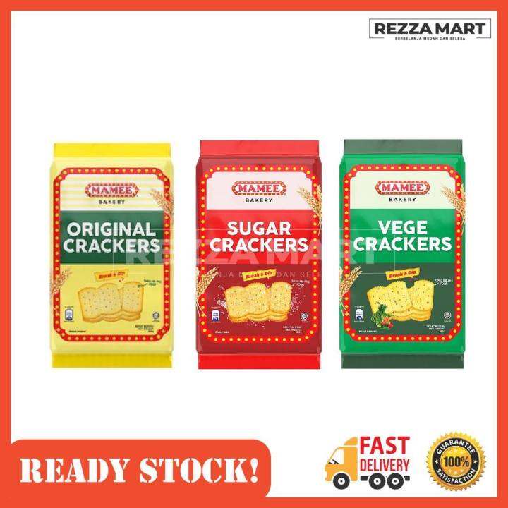 Mamee Bakery - Original, Sugar, Vege Crackers (365g) | Lazada