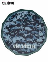 Vic Firth  VXPPDC12 Practice Pad แป้นซ้อมกลอง ขนาด 12 นิ้ว แบบซิลิโคน ลาย Digital Camo ด้านล่างมีฐานกันลื่น พกพาสะดวก