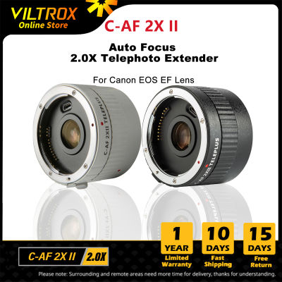 VILTROX C-AF 2X II Auto Focus 2.0X Telephoto Extender TELEPLUS Telephoto Converter สำหรับเลนส์ Canon EOS EF 7D 7DII 5DIV 5DII 80D