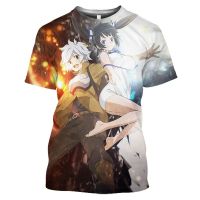 Danmachi Hestiaเสื้อยืดอะนิเมะสาวเซ็กซี่ 3Dพิมพ์Streetwearเด็กTees Topsเสื้อผ้าผู้ชายผู้หญิงสบายๆแฟชั่นขนาดใหญ่Tเสื้อ