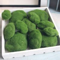 【hot】 5/8/10/12pcs Pack Artificial Moss Foam Stones Garden Decoration Stone Crafts