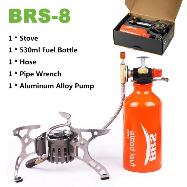BRS8/8A Portable Oil Gas Stove Camping MultiUse Stove Cooking Cooker