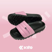 SCPPLaza รองเท้าแตะ Kito AH148 ดำชมพู BlackPink รุ่นใหม่มาแรง! รองเท้าแตะหน้าผ้านุ่ม สวมสบาย ไม่เหม็นอับ พื้นนุ่ม ? Cute สุดๆ พร้อมส่ง