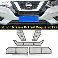 Laus อุปกรณ์เสริมสำหรับ Nissan X-Trail X Trail Rogue 2017-2020ด้านหน้าแมลงตาข่าย nets Grille ป้องกัน Molding Cove kiter Trim