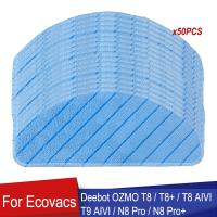 50pcs Washable Mop Cloth Pad For Ecovacs Deebot Ozmo T8 T8 T8 AIVI T9 AIVI N8 Pro N8 Pro Robot Vacuum Cleaner Part Accessories (hot sell)Payne Edith