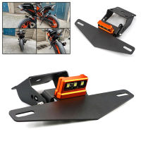 For KTM Duke 125 200 250 390 Motorcycle Lighting License Plate Frame after Short-Tailed Number Plate Cover