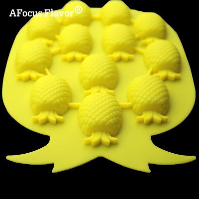 ；【‘； 1 Pc Pine Shape Kitchen Silicone Mold Chocolate Ice Cream Cake Ice Stencil Ice Drinks And Ice-Molded Silicone