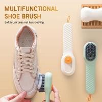 1PC Multifunction Shoe Brush Soft Bristled Liquid Filled Up Wash Shoe Cleaning Tools Clothes Board Cleaning Kitchen Accessories Shoes Accessories