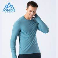 AONIJIE FM5127 Man Quick Drying Running T-shirt Shirts Long Sleeves With Finger Hole Spring Autumn For Training Marathon