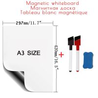 A3 Size Magnetic Whiteboard Magnet fridge Board for notes for Wall Dry Erase Calendar Message Memo Drawing marker Wall stickers