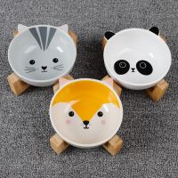 （glistening shop）ชาม EnvironmentalCat พร้อม RaisedStand ชามสัตว์เลี้ยงยกระดับสำหรับ MoreEating สำหรับแมวสุนัขลูกแมวลูกสุนัข