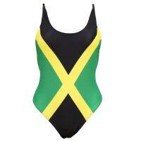 HOT★จัดส่งฟรีเซ็กซี่ Caribbean Jamaica FLAG One Piece ชุดว่ายน้ำชุดว่ายน้ำขนาด M L XL XXL