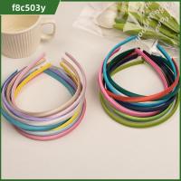 F8C503Y 1ซม. ค่ะ ที่คาดผมผ้าซาติน ผ้าซาตินหุ้ม สีสันสดใส ที่คาดผมธรรมดา แถบคาดศีรษะ ผมบางแข็ง ที่คาดผม สาวๆ