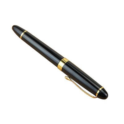 X450 Fountain Pen Black Medium Nib Gold Trim Fountain Pen
