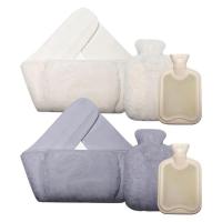 Hot Bottle Water Bag 3 In 1 Rubber Water Bag Warm Water Pouch With Waist Cover Portable Soft Comfortable Hand Feet Warmer For Legs Waist Shoulder Hand Neck Back remarkable