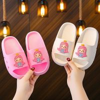 Children slippers xia female cute little girls princess cartoon indoor bathroom antiskid boy girl out cool slippers