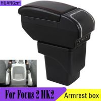 Large Armrest For Ford Focus 2 MK2 2005-2011 Arm Rest Centre Center Console Storage Box Leather Support 2006 2007 2008 2009 2010 Pipe Fittings Accesso